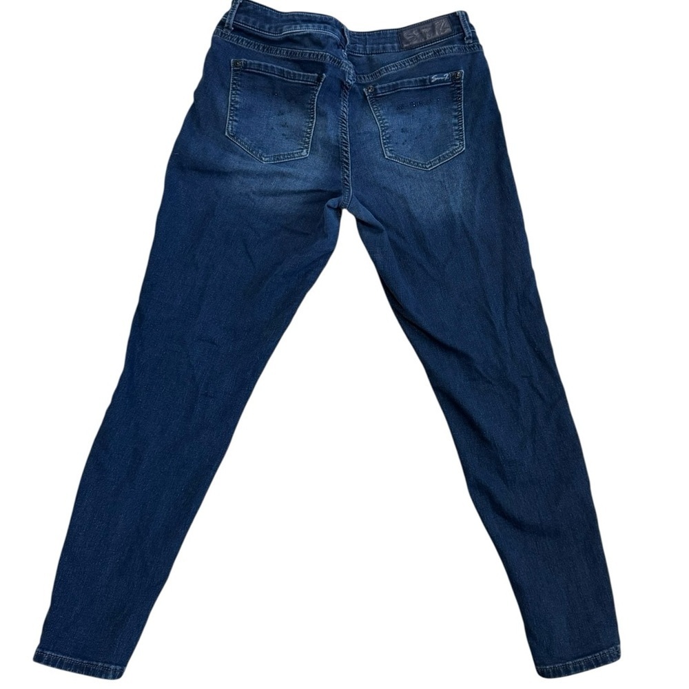 Seven7 Jeans – Women’s Size 10 Stretch Skinny / Legging Jean, Dark Wash - Picture 4 of 6